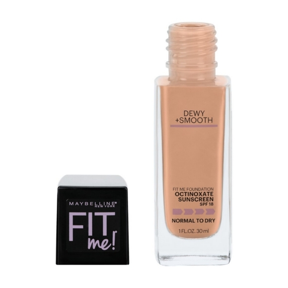 *3/15* NEW Maybelline Fit Me! Dewy + Smooth Foundation Pure Beige 235 - Picture 2 of 9